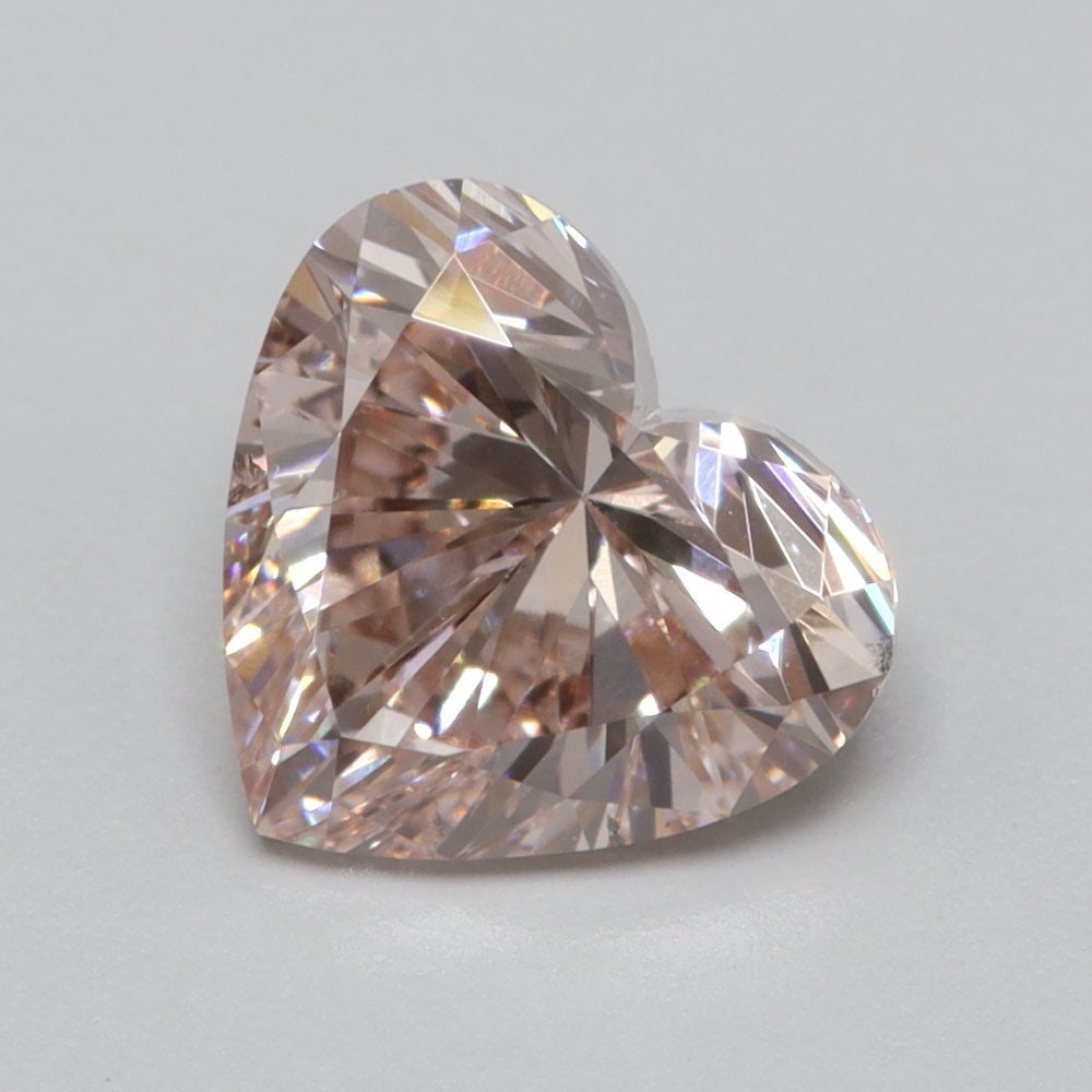 Loose Lab Diamond Heart 1.0ct Fancy Pink SI1 (1 of 1)