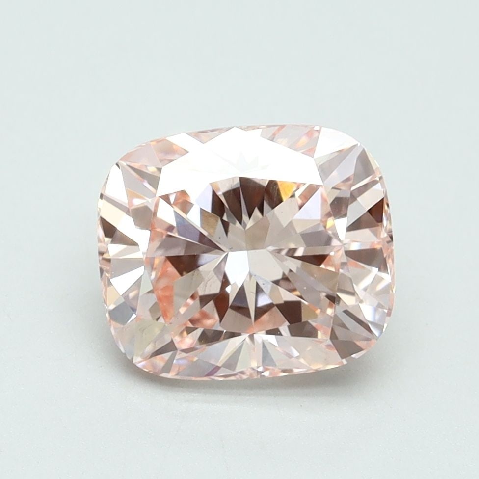 Loose Lab Diamond IGI Cushion Brilliant 2.0ct Fancy Intense Pink VS1: Loose Lab Diamond IGI Cushion Brilliant 2.0ct Fancy Intense Pink VS1 Loose lab-grown diamond weighing 2.0ct, showcasing a Fancy Intense Pink color and clarity VS1, both with excellent polish and symme