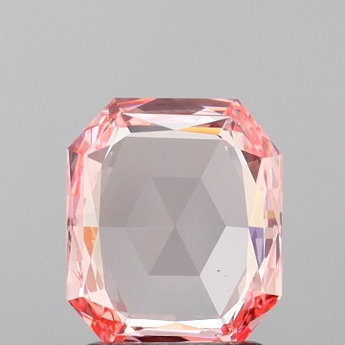 Loose Lab Diamond Rose 1.17ct Fancy Intense Pink VS2: Loose Lab Diamond Rose 1.17ct Fancy Intense Pink VS2 Loose Lab Diamond Rose 1.17ct, fancy intense pink color, clarity VS2, with very good polish and symmetry. No certification, measuring 8.0L x 6.8W x
