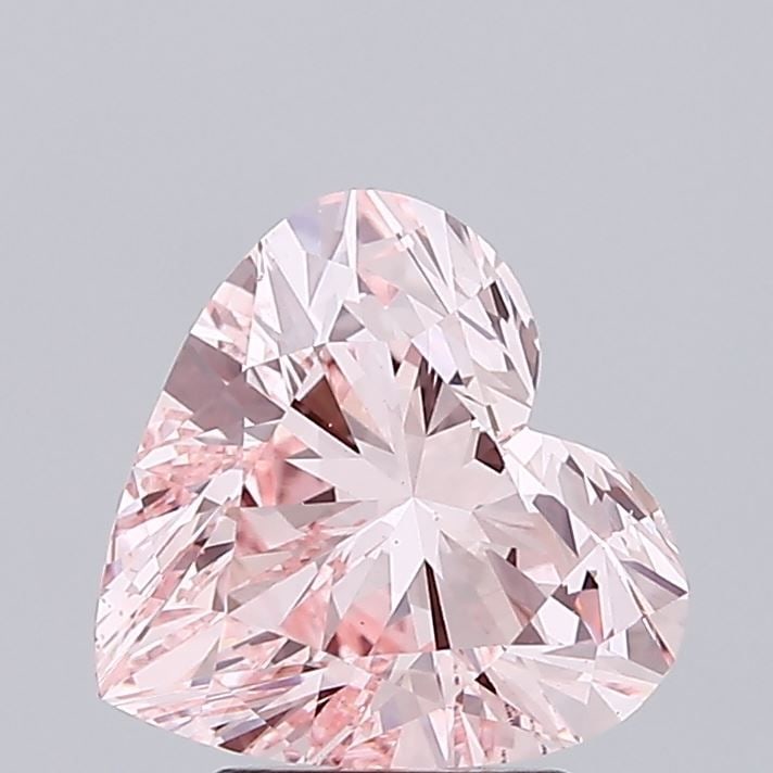 Loose Lab Diamond IGI Heart 2.7ct Fancy Intense Pink VS1: Loose Lab Diamond IGI Heart 2.7ct Fancy Intense Pink VS1 Loose lab-grown diamond, IGI certified, 2.7ct heart cut, fancy intense pink color, clarity VS1, with measurements of 8.91L x 9.38W x 5.64H. Ite