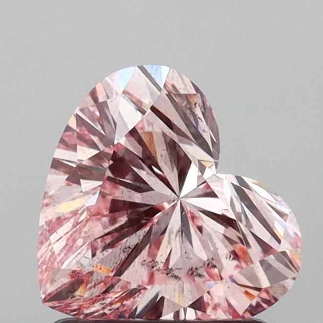 Loose Lab Diamond 1.27ct Fancy Intense Pink SI1: Loose Lab Diamond 1.27ct Fancy Intense Pink SI1 Loose lab-grown diamond weighing 1.27ct, with Fancy Intense Pink color and SI1 clarity. No certification, measuring 6.77L x 7.5W x 4.46H. Item