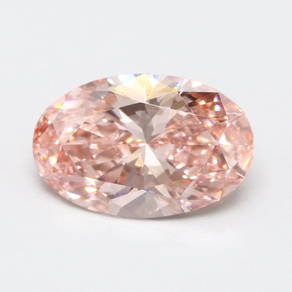 Loose Lab Diamond Oval 1.08ct Fancy Vivid Pink VS1: Loose Lab Diamond Oval 1.08ct Fancy Vivid Pink VS1 Loose lab-grown diamond, 1.08ct, Fancy Vivid Pink color, VS1 clarity, with very good polish and symmetry, not certified. Item Specifics: Source: