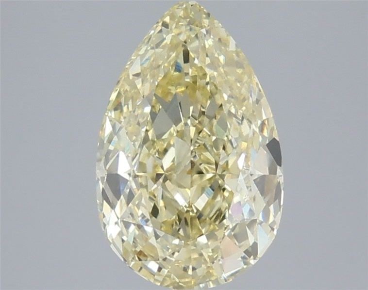 Loose Lab Diamond IGI Pear 3.09ct Fancy Intense Yellow VS1: Loose Lab Diamond IGI Pear 3.09ct Fancy Intense Yellow VS1 This loose lab diamond is a 3.09ct Fancy Intense Yellow VS1 with IGI certification, showcasing excellent polish and symmetry, and measuring