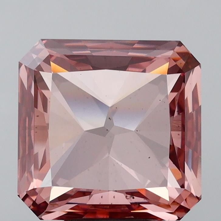 Loose Lab Diamond 4.49ct Radiant Fancy Vivid Brownish Pink VS2: Loose Lab Diamond 4.49ct Radiant Fancy Vivid Brownish Pink VS2 Loose Lab Diamond, 4.49ct Radiant, Color: Fancy Vivid Brownish Pink, Clarity: VS2 with Very Good Polish and Symmetry. No certification, m