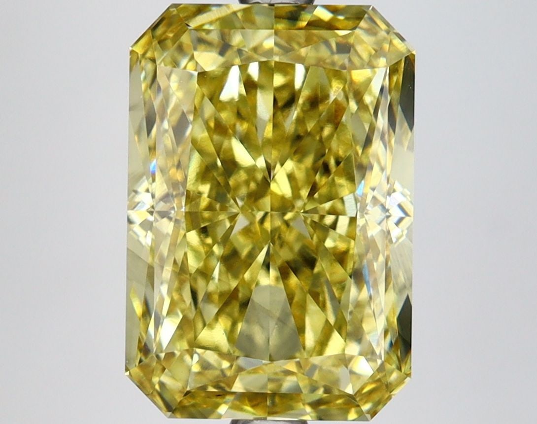 Loose Lab Diamond 4.94ct Radiant Fancy Intense Yellow VS2: Loose Lab Diamond 4.94ct Radiant Fancy Intense Yellow VS2 Loose Lab Diamond, 4.94ct Radiant, Color: Fancy Intense Yellow, Clarity: VS2 with Excellent Polish and Symmetry. Certified by IGI, measurement
