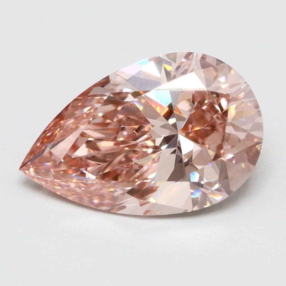 Loose Lab Diamond Pear 1.06ct Fancy Vivid Pink VS1: Loose Lab Diamond Pear 1.06ct Fancy Vivid Pink VS1 Loose Lab Diamond Pear, 1.06 ct, Fancy Vivid Pink, VS1 clarity, with VG polish and symmetry; no certification. Item Specifics: Source: This Is A Real