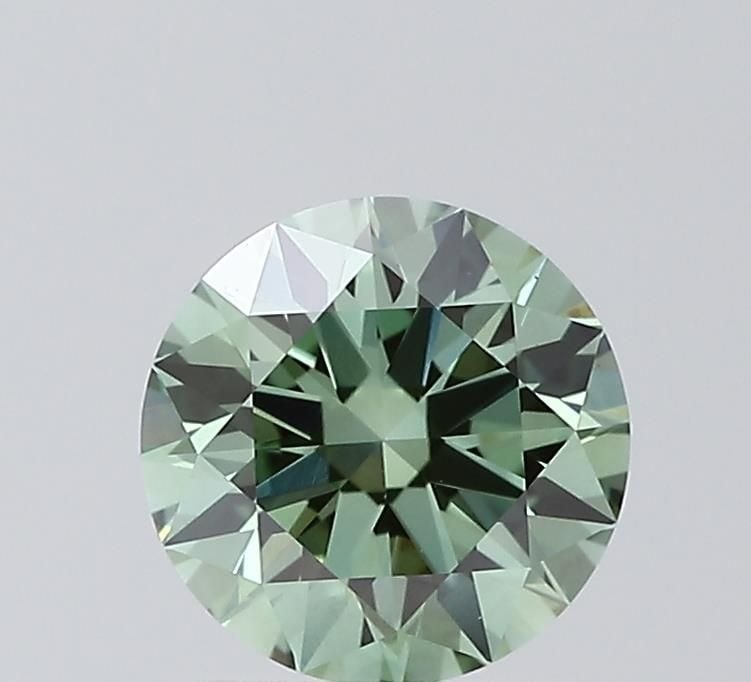 Ideal Loose Lab Diamond 1.52ct Fancy Vivid Green VVS2 - IGI Round: Ideal Loose Lab Diamond 1.52ct Fancy Vivid Green VVS2 - IGI Round Ideal loose lab-grown diamond in round cut, weighing 1.52ct, fancy vivid green color, VVS2 clarity, excellent polish and symmetry, cer