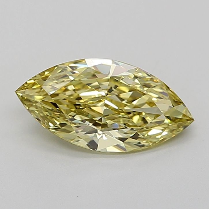 Loose Lab Diamond 1.5ct Fancy Intense Yellow VS1 - IGI Marquise: Loose Lab Diamond 1.5ct Fancy Intense Yellow VS1 - IGI Marquise Loose lab-grown diamond weighing 1.5ct, IGI certified, with color Fancy Intense Yellow and clarity VS1; measurements are 11.9L x 6.03W x