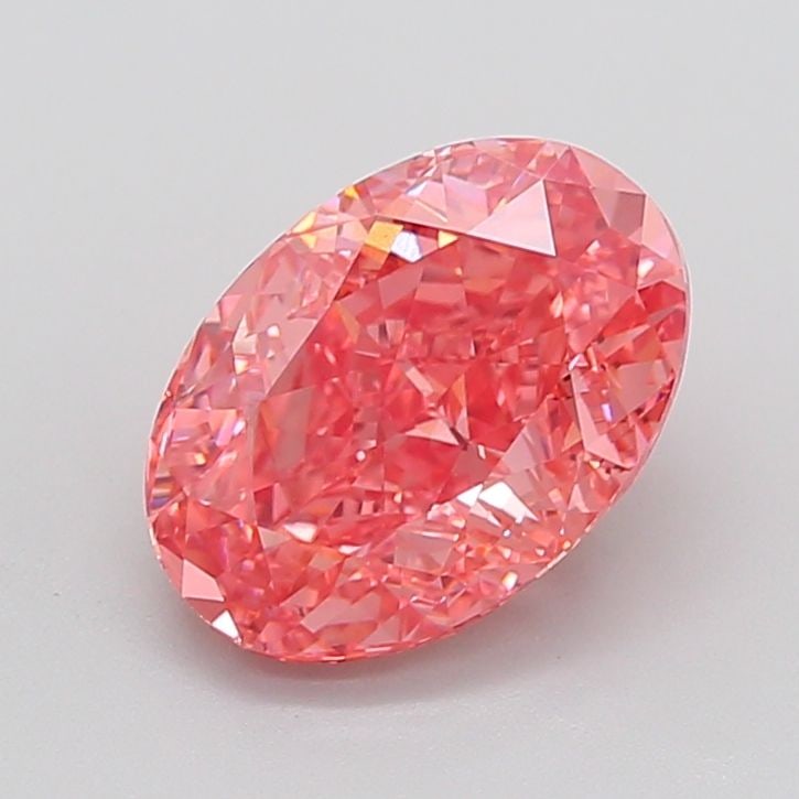 Loose Lab Diamond 4.05ct Fancy Intense Pink VS2 - Oval: Loose Lab Diamond 4.05ct Fancy Intense Pink VS2 - Oval Loose lab-grown diamond weighing 4.05ct, with color Fancy Intense Pink and clarity VS2; measurements are 11.65L x 8.15W x 5.5H. Item Specifics: S