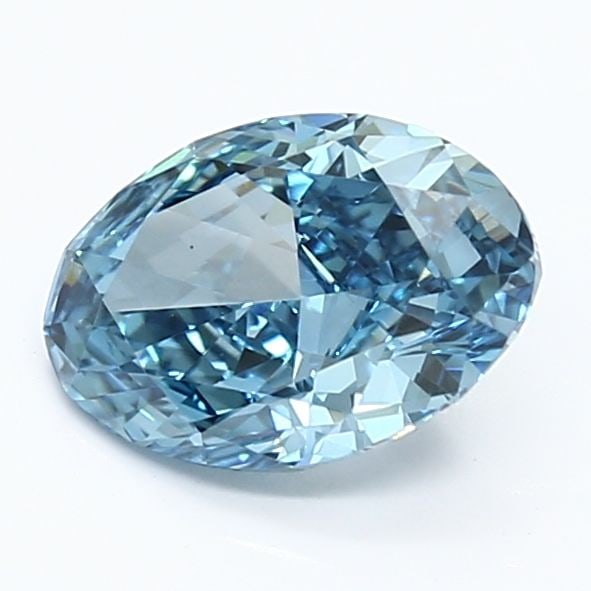 Loose Lab Diamond IGI Oval 1.52ct Fancy Vivid Blue VS1: Loose Lab Diamond IGI Oval 1.52ct Fancy Vivid Blue VS1 Loose lab-grown diamond weighing 1.52ct with an oval cut, fancy vivid blue color, and VS1 clarity, certified by IGI. Measurements are 9.17L x 6.3