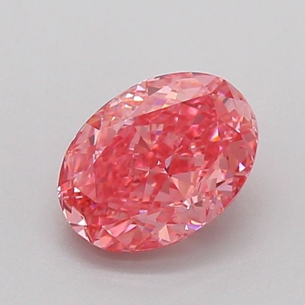 Loose Lab Diamond 1.02ct Oval Fancy Vivid Pink VS1: Loose Lab Diamond 1.02ct Oval Fancy Vivid Pink VS1 This 1.02ct oval loose lab diamond has a Fancy Vivid Pink color and VS1 clarity, with good polish and symmetry, and is ungraded. Item Specifics: Sour