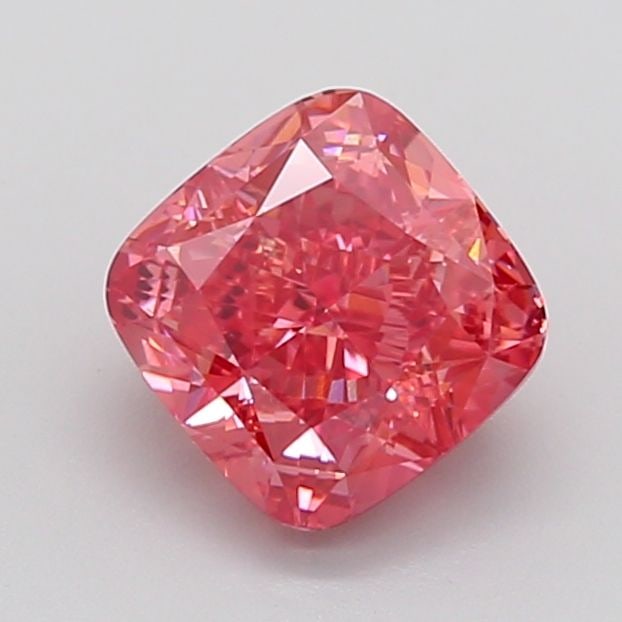 Loose Lab Diamond 3.06ct Fancy Vivid Pink VS2 - Cushion: Loose Lab Diamond 3.06ct Fancy Vivid Pink VS2 - Cushion Loose lab-grown diamond weighing 3.06ct in a cushion cut, featuring a fancy vivid pink color, VS2 clarity, and good symmetry with measurements o