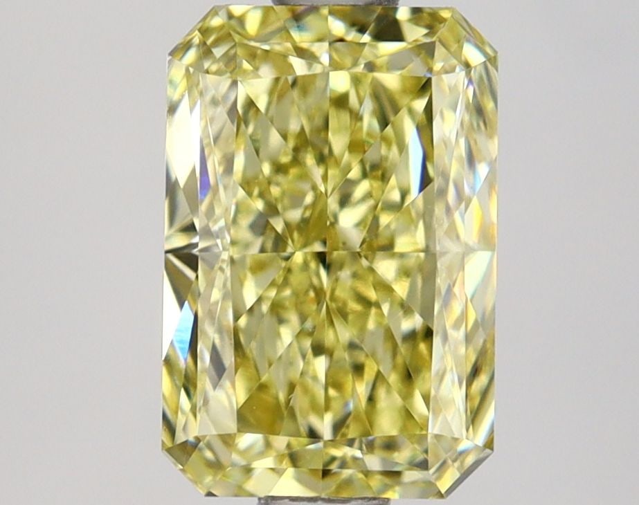 Loose Lab Diamond IGI Radiant 1.51ct Fancy Yellow VS1: Loose Lab Diamond IGI Radiant 1.51ct Fancy Yellow VS1 Loose lab-grown diamond, IGI certified, weighing 1.51ct with a Radiant cut, Fancy Yellow color, VS1 clarity, and measurements of 8.01L x 5.39W x