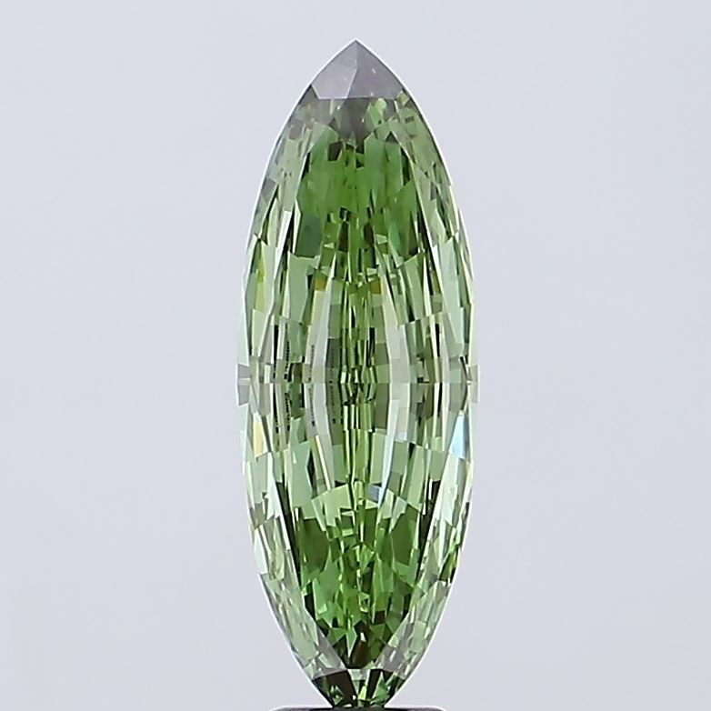 Loose Lab Diamond IGI Marquise 4.14ct Fancy Vivid Green VVS2 (1 of 1)