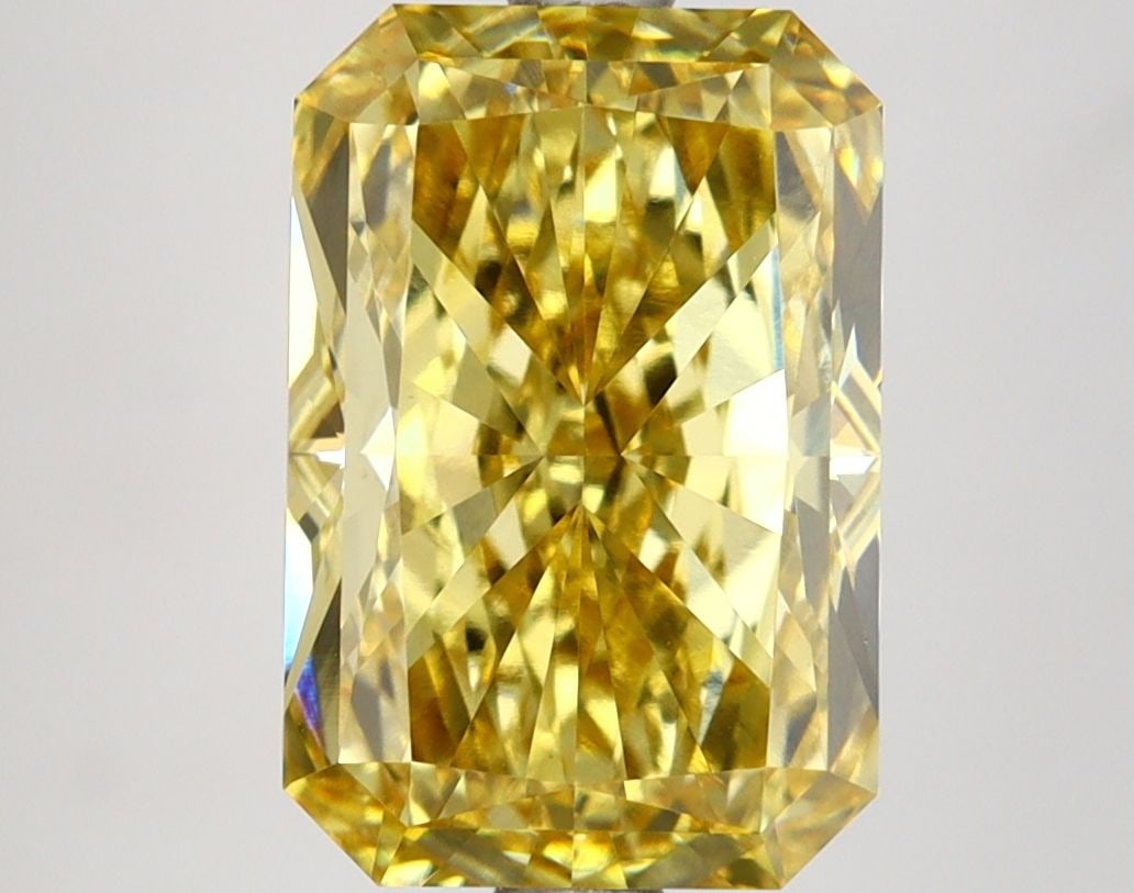 Loose Lab Diamond IGI Radiant 4.19ct Fancy Vivid Yellow VS1: Loose Lab Diamond IGI Radiant 4.19ct Fancy Vivid Yellow VS1 Loose Lab Diamond IGI Radiant, 4.19ct, Fancy Vivid Yellow, VS1 clarity, measuring 11.01L x 7.43W x 5.16H, certified by IGI. Item Specifics: