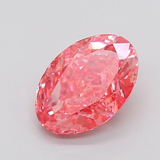 Loose Lab Diamond 2.08ct Fancy Vivid Pink VS2 - Oval: Loose Lab Diamond 2.08ct Fancy Vivid Pink VS2 - Oval Loose Lab Diamond Oval, 2.08ct, Fancy Vivid Pink, VS2 clarity, measuring 9.5L x 6.65W x 4.35H, no certification. Item Specifics: Source: This Is