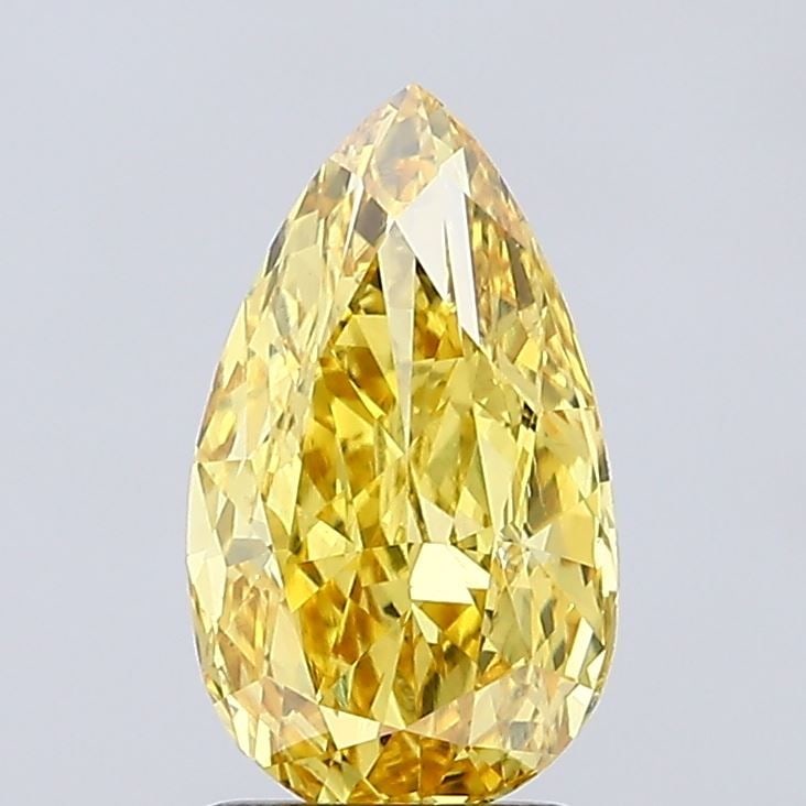 Loose Lab Diamond IGI Pear 1.81ct Fancy Vivid Yellow VS1 (1 of 1)