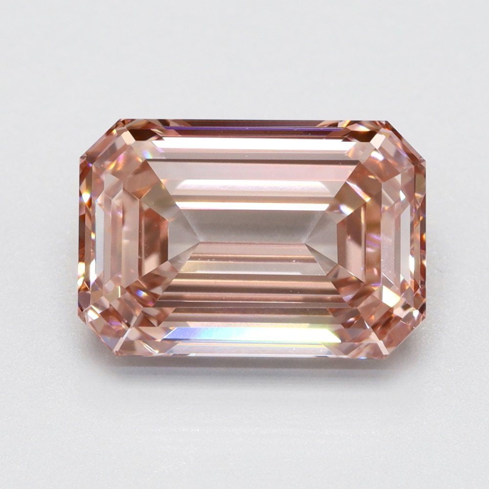 Emerald Loose Lab Diamond 2.08ct Fancy Vivid Pink VS1: Emerald Loose Lab Diamond 2.08ct Fancy Vivid Pink VS1 Emerald Loose Lab Diamond, 2.08ct, Fancy Vivid Pink, VS1 clarity, with measurements of 8.7L x 6.1W x 3.88H, not certified. Item Specifics: Source: