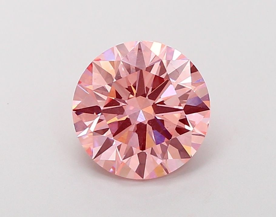 Ideal Loose Lab Diamond IGI Round 2.39ct Fancy Vivid Pink VS1: Ideal Loose Lab Diamond IGI Round 2.39ct Fancy Vivid Pink VS1 Ideal Loose Lab Diamond IGI Round, 2.39ct, Fancy Vivid Pink color, VS1 clarity, EX polish, EX symmetry, measures 8.57L x 8.62W x 5.24H, ce