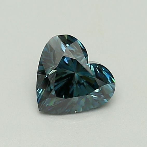 Loose Lab Diamond Heart 1.01ct Fancy Deep Blue VS2: Loose Lab Diamond Heart 1.01ct Fancy Deep Blue VS2 Loose lab diamond weighing 1.01ct, heart cut, color Fancy Deep Blue, clarity VS2, with excellent polish and symmetry; certification not available. It