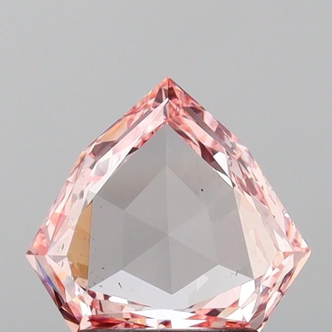 Loose Lab Diamond 1.1ct Rose Fancy Intense Pink VS2: Loose Lab Diamond 1.1ct Rose Fancy Intense Pink VS2 Loose lab diamond of 1.1ct, featuring Fancy Intense Pink color and VS2 clarity, with VG polish and symmetry, without certification, measuring 8.05 x