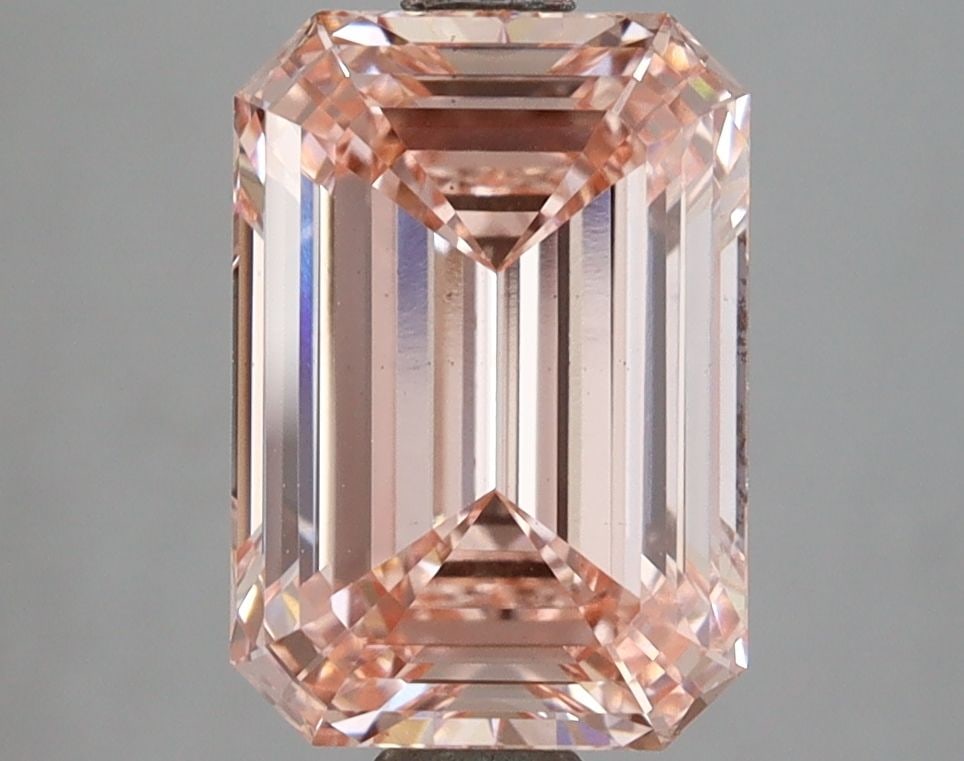Loose Lab Diamond IGI Emerald 3.09ct Fancy Intense Pink VS1: Loose Lab Diamond IGI Emerald 3.09ct Fancy Intense Pink VS1 Loose Lab Diamond IGI Emerald, 3.09ct, Fancy Intense Pink, VS1 clarity, with Excellent polish and Good symmetry; certified by IGI, measuring
