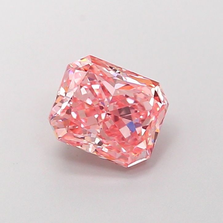 Loose Lab Diamond 1.52ct Fancy Vivid Pink VVS2 - IGI Radiant: Loose Lab Diamond 1.52ct Fancy Vivid Pink VVS2 - IGI Radiant Loose Lab Diamond, 1.52ct Fancy Vivid Pink, Clarity VVS2, with excellent polish and symmetry. Certified by IGI, dimensions are 6.96L X 5.8W