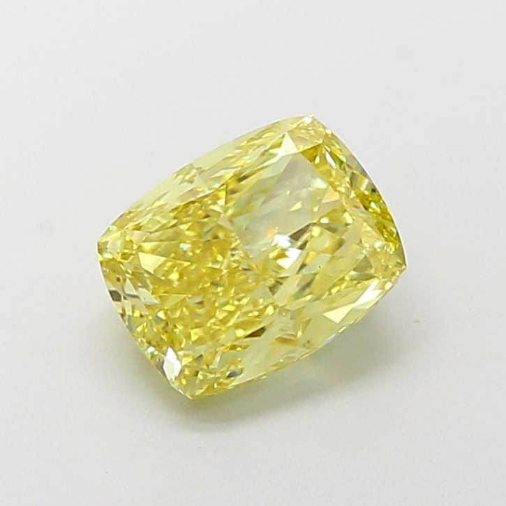 Loose Lab Diamond IGI Cushion Modified 4.02ct Fancy Intense Yellow VS1: Loose Lab Diamond IGI Cushion Modified 4.02ct Fancy Intense Yellow VS1 Loose Lab Diamond IGI certified, cushion modified shape, 4.02ct, Color Fancy Intense Yellow, Clarity VS1, excellent polish and sy