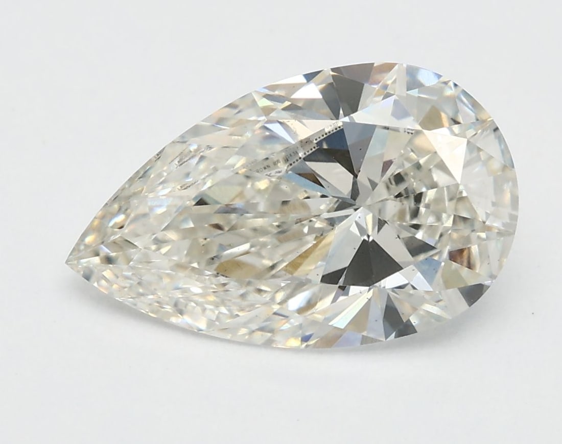 Loose Lab Diamond IGI Pear 2.1ct G VS2: Loose Lab Diamond IGI Pear 2.1ct G VS2 Loose Lab Diamond IGI Pear, 2.1 ct, in G color and VS2 clarity. It has excellent polish, very good symmetry, and is IGI certified. Item Specifics: Source: This I