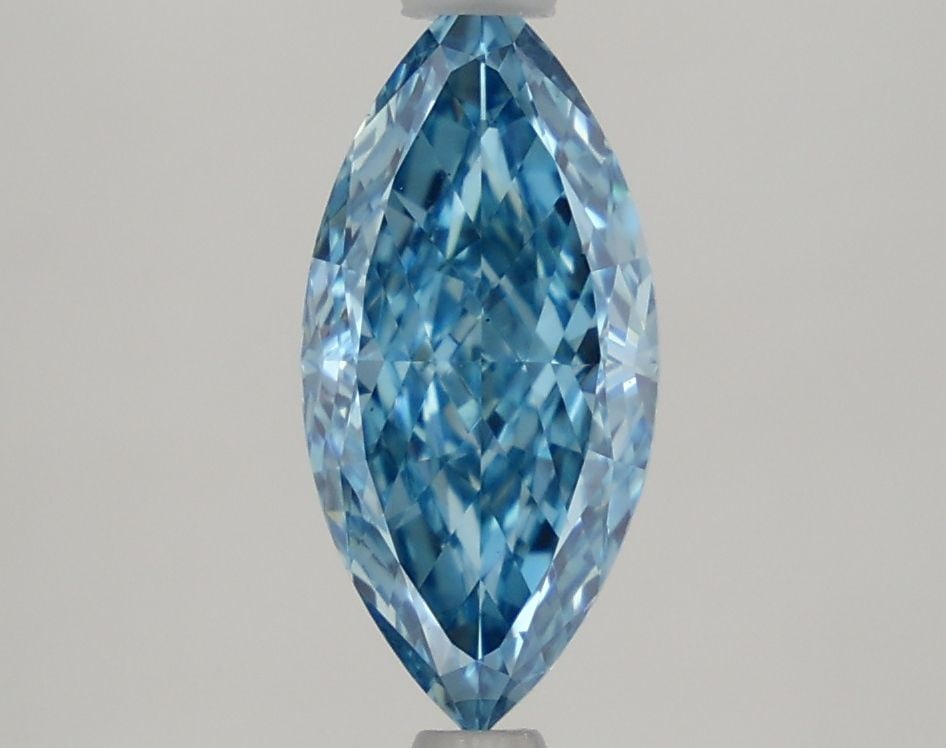 Loose Lab Diamond IGI Marquise 1.51ct Fancy Vivid Blue VS1: Loose Lab Diamond IGI Marquise 1.51ct Fancy Vivid Blue VS1 This Loose Lab Diamond IGI Marquise weighs 1.51ct, featuring a Fancy Vivid Blue color and VS1 clarity, with excellent polish and symmetry, ce