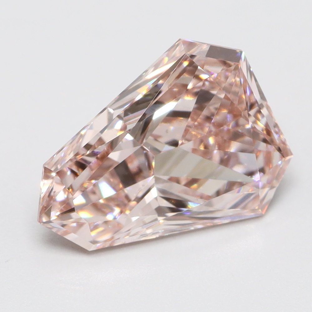 Loose Lab Diamond Other 1.31ct Fancy Intense Pink VS1: Loose Lab Diamond Other 1.31ct Fancy Intense Pink VS1 Loose lab-grown diamond weighing 1.31ct with a Fancy Intense Pink color and VS1 clarity. It has VG polish and symmetry, measuring 8.5L x 6.6W x 3.