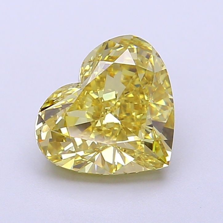 Loose Lab Diamond 2.01ct Fancy Intense Yellow VS1 - IGI Heart: Loose Lab Diamond 2.01ct Fancy Intense Yellow VS1 - IGI Heart Loose lab diamond IGI certified, weighing 2.01ct in a fancy intense yellow color with VS1 clarity. It features excellent polish and symmet