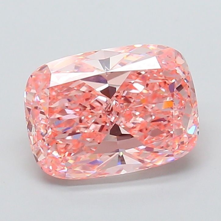 Loose Lab Diamond 4.51ct Fancy Vivid Pink VVS2 - IGI Cushion Modified: Loose Lab Diamond 4.51ct Fancy Vivid Pink VVS2 - IGI Cushion Modified Loose lab diamond IGI certified, weighing 4.51ct with a fancy vivid pink color and VVS2 clarity. It features excellent polish and