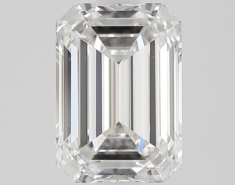 Loose Lab Diamond IGI Emerald 1.42ct F VVS2: Loose Lab Diamond IGI Emerald 1.42ct F VVS2 Loose lab diamond IGI certified, weighing 1.42ct with an F color and VVS2 clarity. It has good polish and symmetry, measuring 7.53L x 5.27W x 3.49H. Item Sp