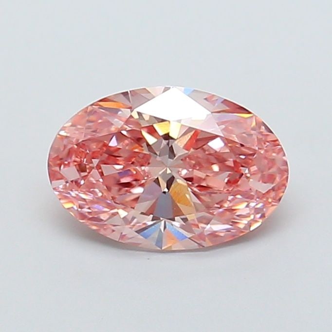 IGI Loose Lab Diamond Oval 1.77ct Fancy Vivid Brownish Pink VS1: IGI Loose Lab Diamond Oval 1.77ct Fancy Vivid Brownish Pink VS1 This 1.77ct loose lab diamond features an oval cut, with a fancy vivid brownish pink color and VS1 clarity. It has excellent polish and