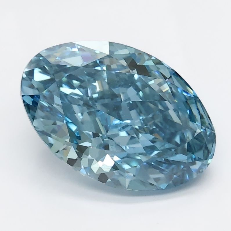 Loose Lab Diamond 1.94ct Blue VS1 - Oval: Loose Lab Diamond 1.94ct Blue VS1 - Oval Loose lab-grown diamond weighing 1.94ct, oval shape, blue color, VS1 clarity, with no certification. Item Specifics: Source: This Is A Real Diamond Grown In A
