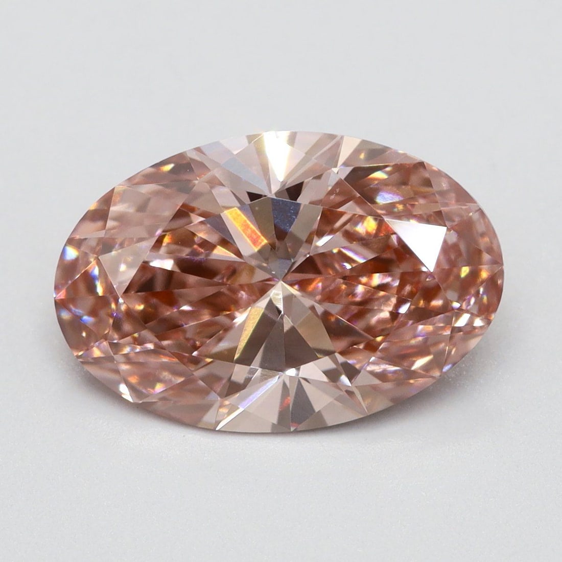 Loose Lab Diamond 1.54ct Oval Fancy Vivid Pink VS1: Loose Lab Diamond 1.54ct Oval Fancy Vivid Pink VS1 Loose Lab Diamond, weighing 1.54ct with a Fancy Vivid Pink color, VS1 clarity, and VG polish and symmetry. Certification not available. Item Specific