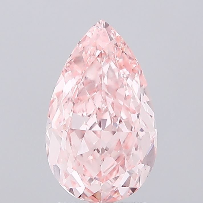 Loose Lab Diamond IGI Pear 2.51ct Fancy Vivid Pink VS2: Loose Lab Diamond IGI Pear 2.51ct Fancy Vivid Pink VS2 Loose lab-grown diamond IGI Certified, 2.51ct pear cut with fancy vivid pink color and clarity VS2, featuring very good polish and excellent symm