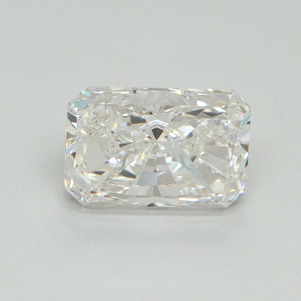 Loose Lab Diamond GSI Radiant 2.09ct F VS1: Loose Lab Diamond GSI Radiant 2.09ct F VS1 This loose lab-grown radiant diamond weighs 2.09 carats, has a color grade of F and clarity of VS1, with excellent polish and symmetry; it is certified by GS