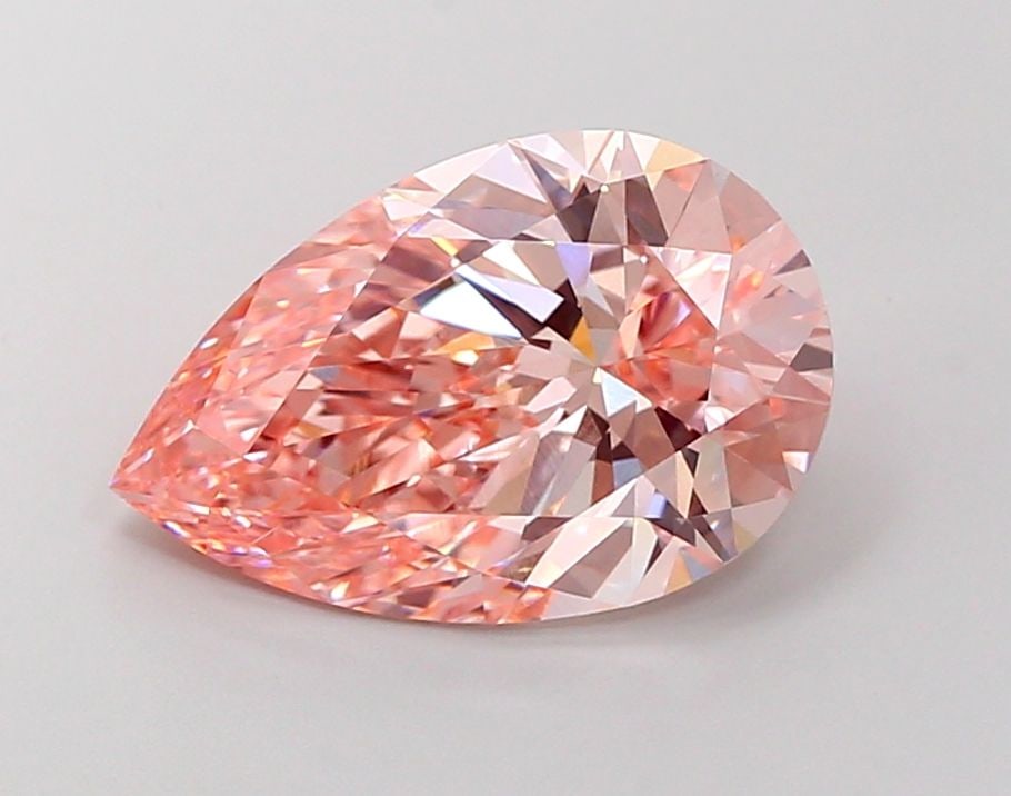 Loose Lab Diamond IGI Pear 4.59ct Fancy Vivid Pink VS1: Loose Lab Diamond IGI Pear 4.59ct Fancy Vivid Pink VS1 Loose lab-grown diamond, 4.59ct pear, color Fancy Vivid Pink, clarity VS1, with EX polish and symmetry, certified by IGI. Item Specifics: