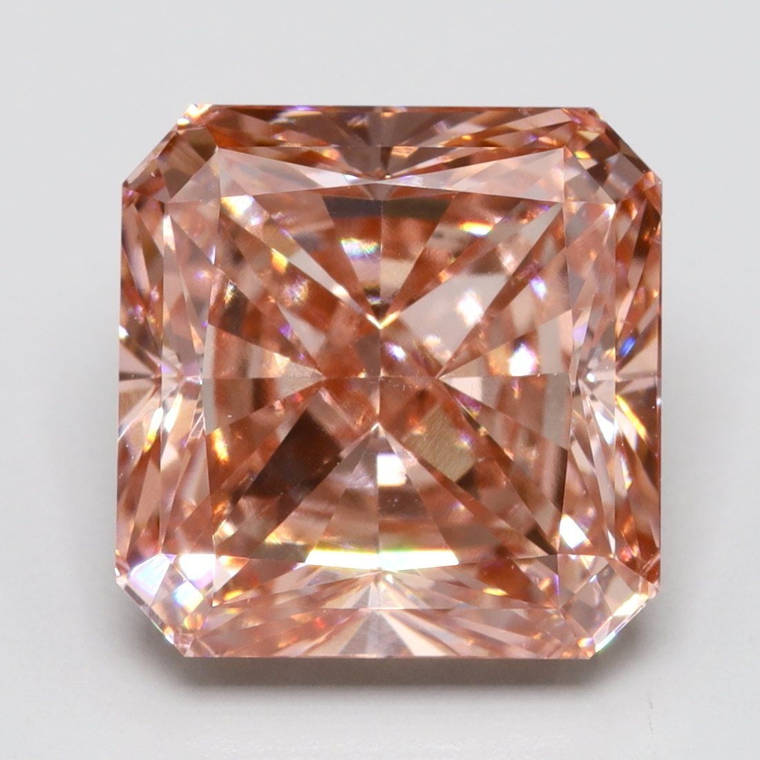 Loose Lab Diamond IGI Square Radiant 3.0ct Fancy Vivid Pink VS1: Loose Lab Diamond IGI Square Radiant 3.0ct Fancy Vivid Pink VS1 Loose lab diamond, IGI certified, weighing 3.0 carats, fancy vivid pink color, and VS1 clarity; measurements are 8.02 x 7.88 x 5.1 mm. I