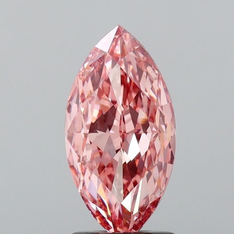 Loose Lab Diamond Marquise 2.02ct Fancy Intense Pink VS1: Loose Lab Diamond Marquise 2.02ct Fancy Intense Pink VS1 This marquise-shaped 2.02ct loose lab-grown diamond displays a Fancy Intense Pink color and VS1 clarity, with no certification. Item Specifics: