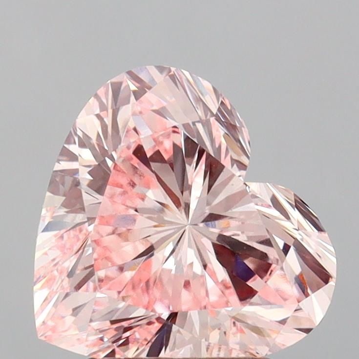 Loose Lab Diamond IGI Heart 3.07ct Fancy Intense Pink VVS2: Loose Lab Diamond IGI Heart 3.07ct Fancy Intense Pink VVS2 Loose lab-grown heart-shaped diamond, 3.07ct, fancy intense pink color, VVS2 clarity, IGI certified, with very good polish and excellent symm