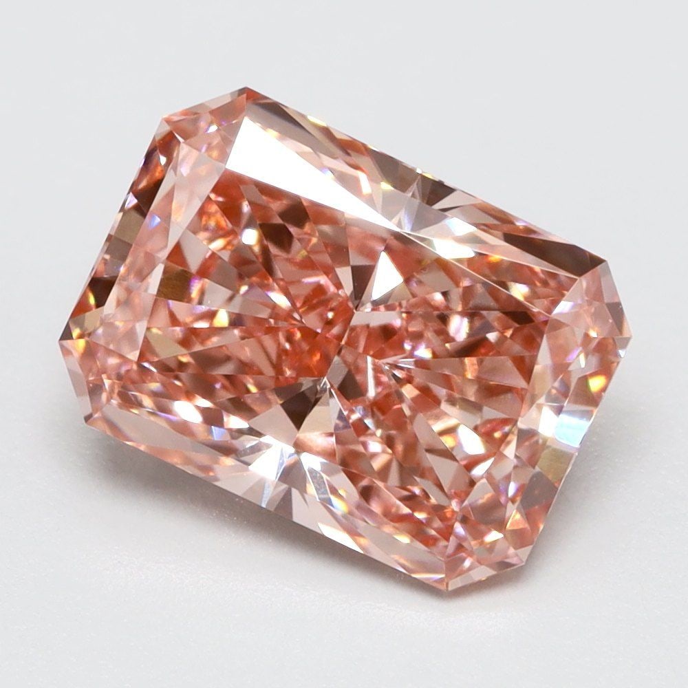 Loose Lab Diamond Radiant 1.32ct Fancy Vivid Pink VS1: Loose Lab Diamond Radiant 1.32ct Fancy Vivid Pink VS1 Loose lab-grown radiant diamond, 1.32ct, fancy vivid pink, VS1 clarity, with very good polish and symmetry, not certified. Item Specifics: Source: