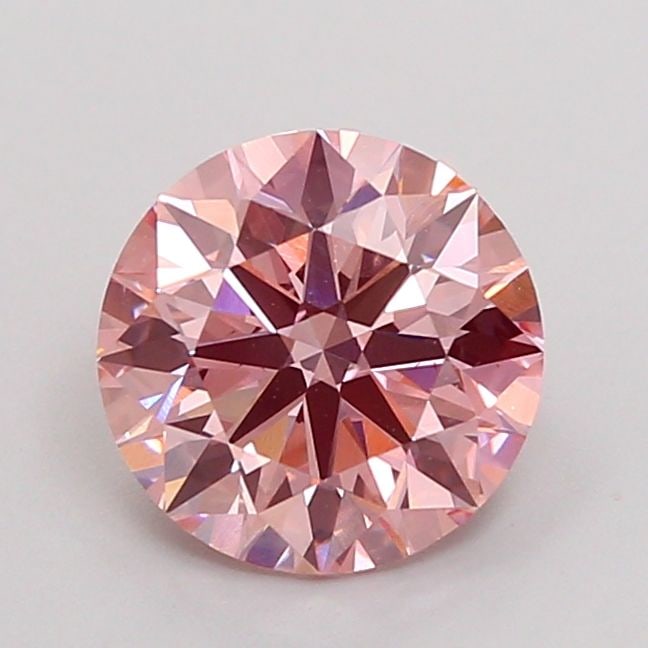 Ideal Loose Lab Diamond IGI Round 1.52ct Fancy Intense Pink VS1: Ideal Loose Lab Diamond IGI Round 1.52ct Fancy Intense Pink VS1 Ideal loose lab-grown diamond weighing 1.52 ct, round cut, fancy intense pink color, VS1 clarity, and certified by IGI. Measurements are
