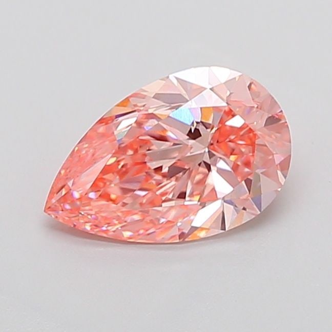 Loose Lab Diamond IGI Pear 2.22ct Fancy Vivid Pink VS1: Loose Lab Diamond IGI Pear 2.22ct Fancy Vivid Pink VS1 Loose Lab Diamond IGI Pear cut, 2.22ct, Color Fancy Vivid Pink, Clarity VS1, featuring Excellent Polish and Symmetry; dimensions are 11.23L x 7.1