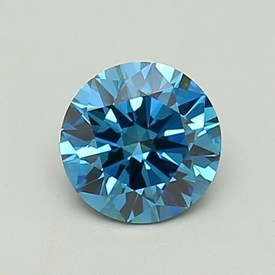 Loose Lab Diamond Round 1.16ct Fancy Vivid Blue VS1: Loose Lab Diamond Round 1.16ct Fancy Vivid Blue VS1 Lab-grown diamond, not certified, round cut, 1.16ct, color Fancy Vivid Blue, clarity VS1, with very good polish and excellent symmetry; measurements