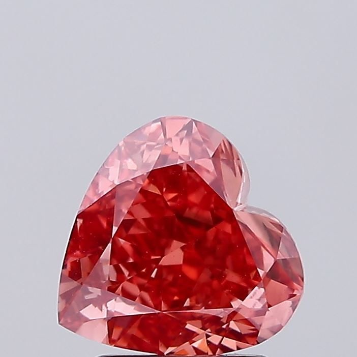 Loose Lab Diamond IGI Heart 2.05ct Fancy Vivid Brown Pink VS1 (1 of 1)