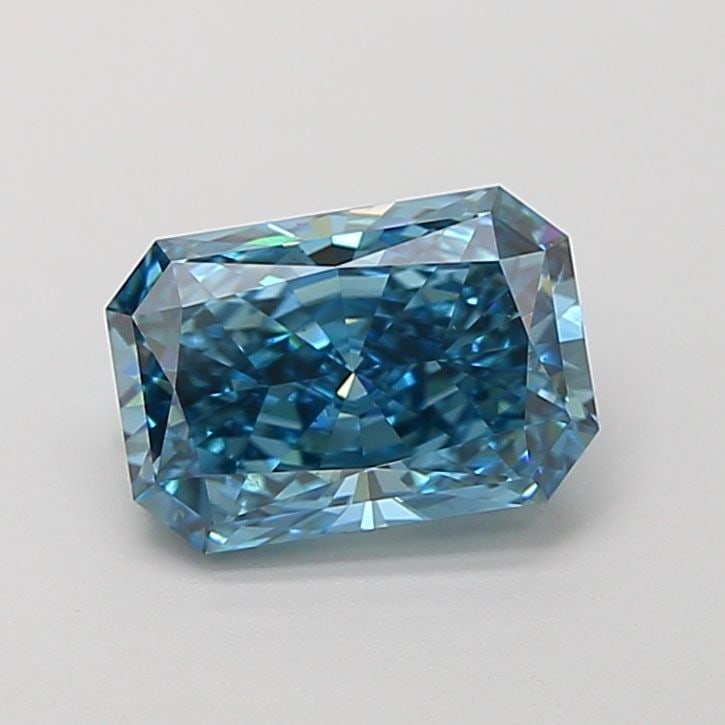 Loose Lab Diamond IGI Radiant 1.53ct Fancy Vivid Blue VS1 (1 of 1)