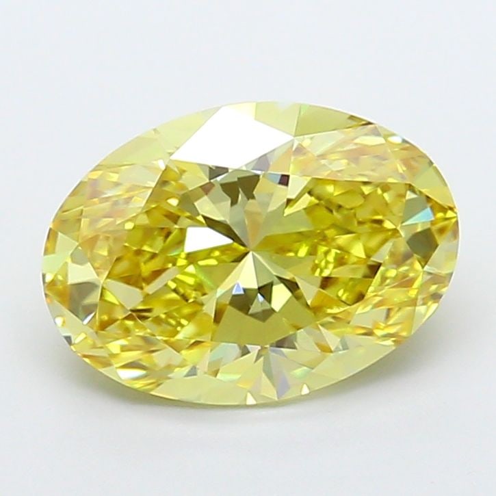 Loose Lab Diamond IGI Oval 3.5ct Fancy Vivid Yellow VS1: Loose Lab Diamond IGI Oval 3.5ct Fancy Vivid Yellow VS1 Loose Lab Diamond, IGI certified, weighing 3.5ct, with an oval cut, fancy vivid yellow color, and clarity VS1; features excellent polish and